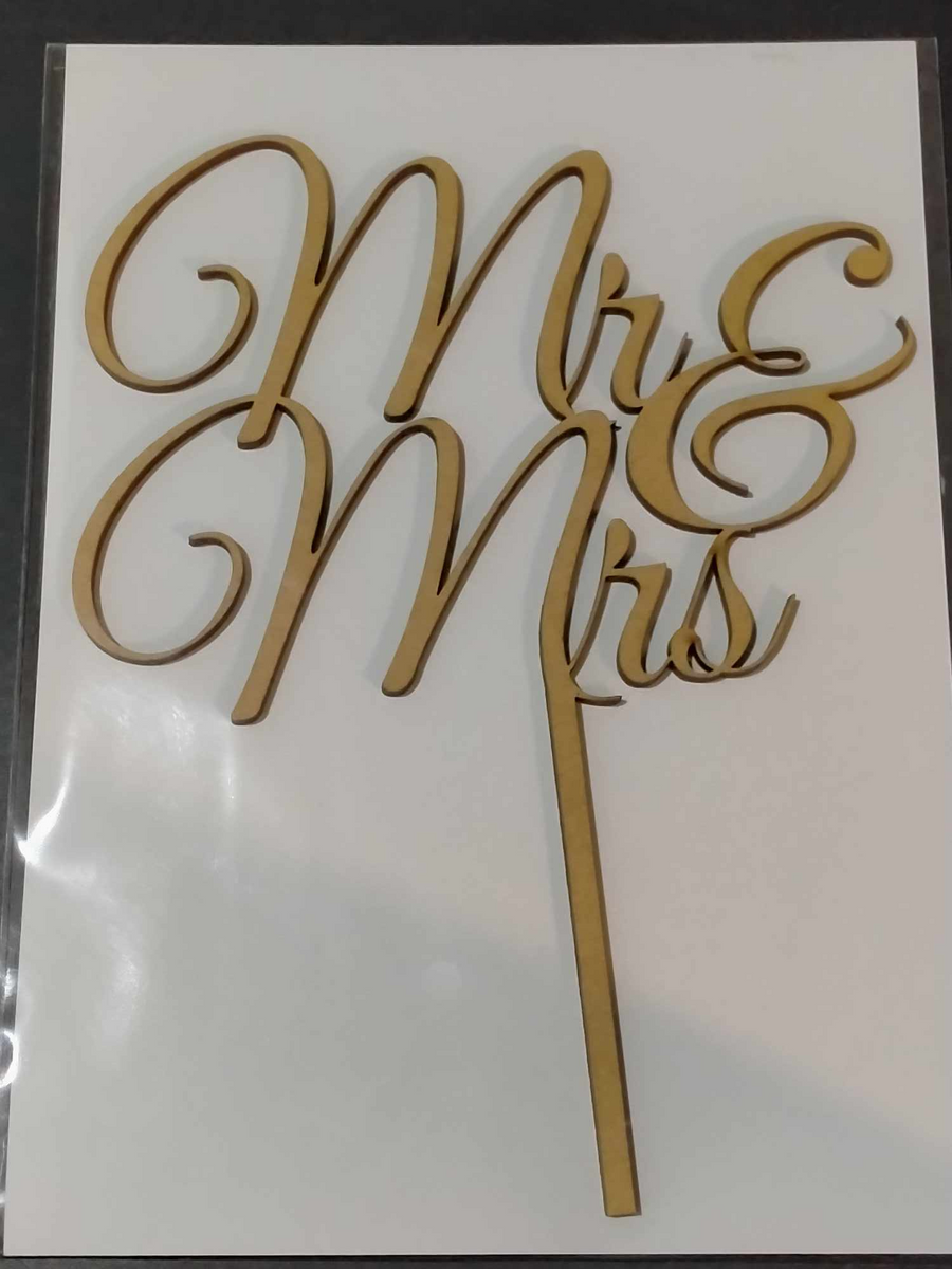 Mr&Mrs - Script font - cake topper – Tinkie Ltd