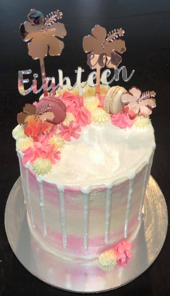 Eighteen cake topper