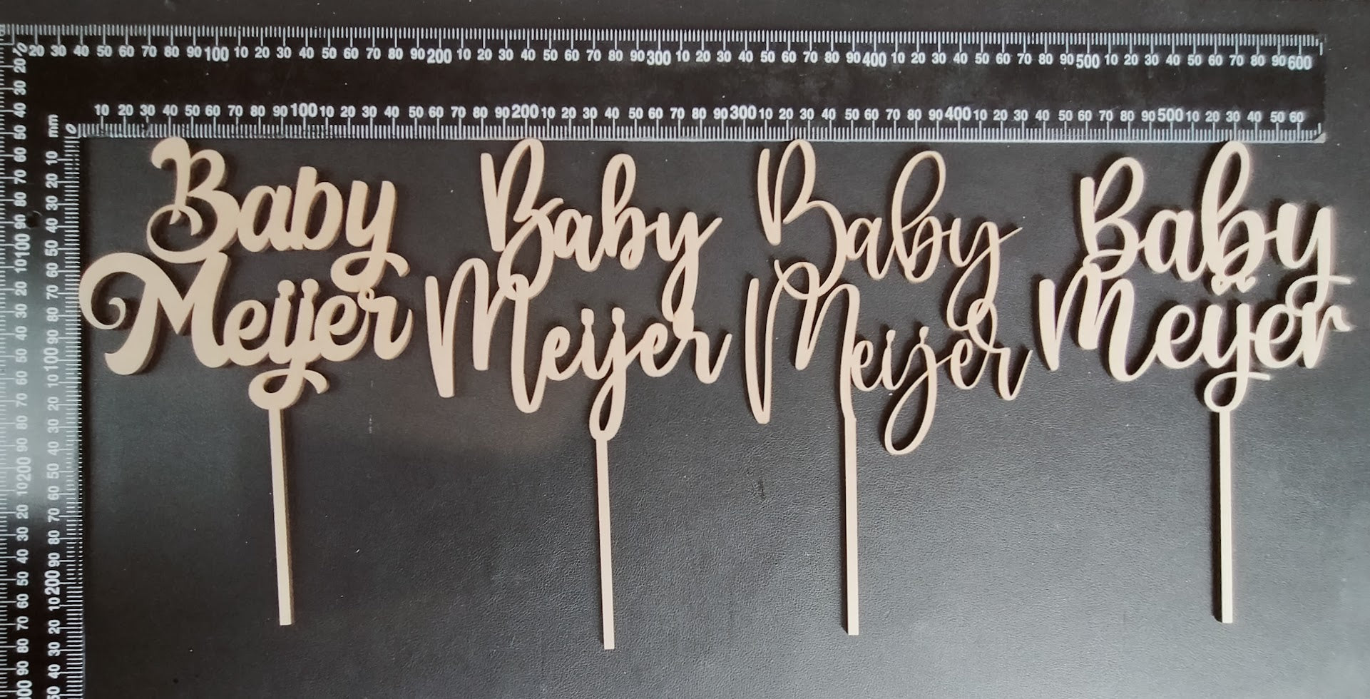 Personalized Baby + Name cake topper