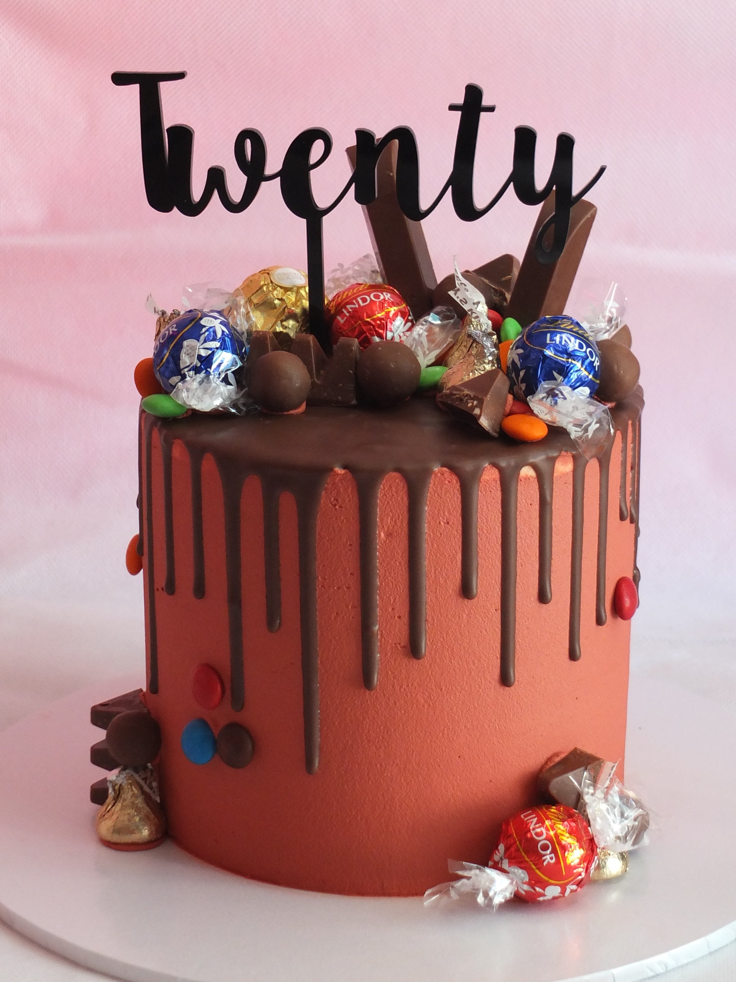 Twenty cake topper