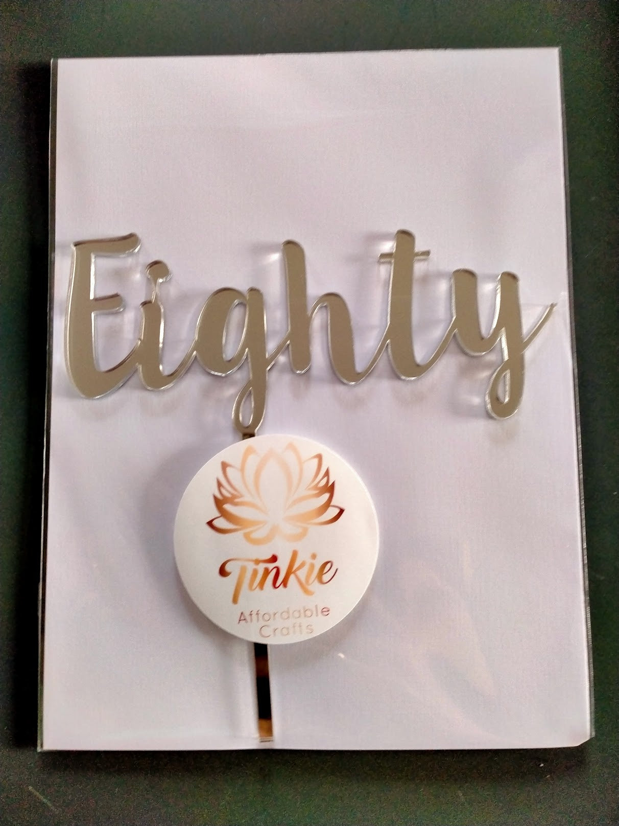 Eighty cake topper