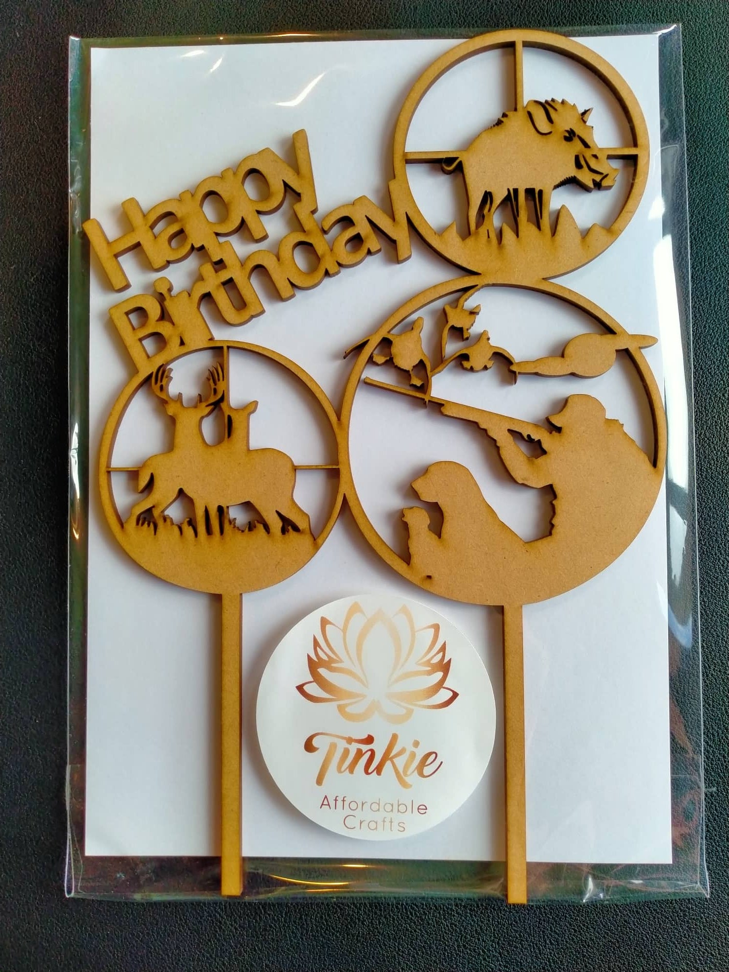 Hunting - Happy Birthday topper – Tinkie Ltd