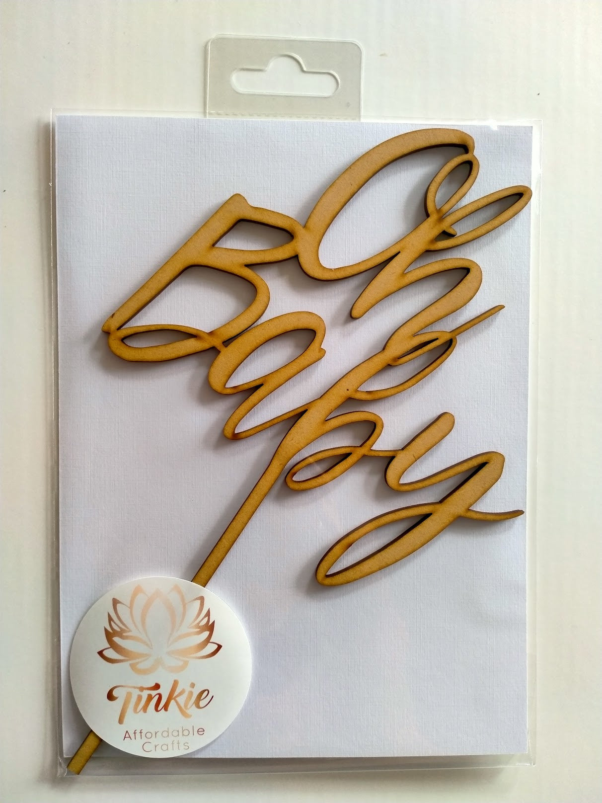 Oh Baby (Willow font) Cake topper
