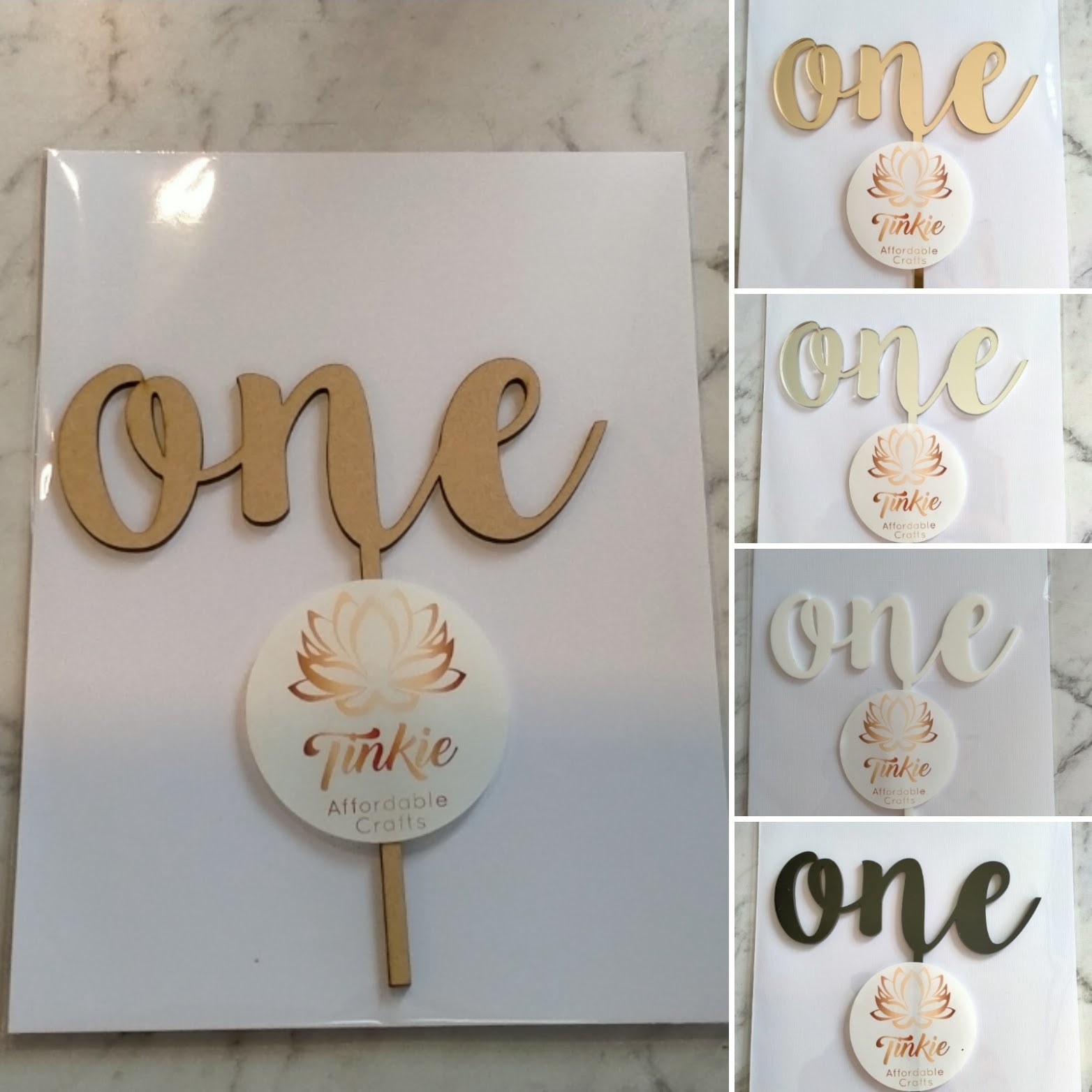 one Cake topper