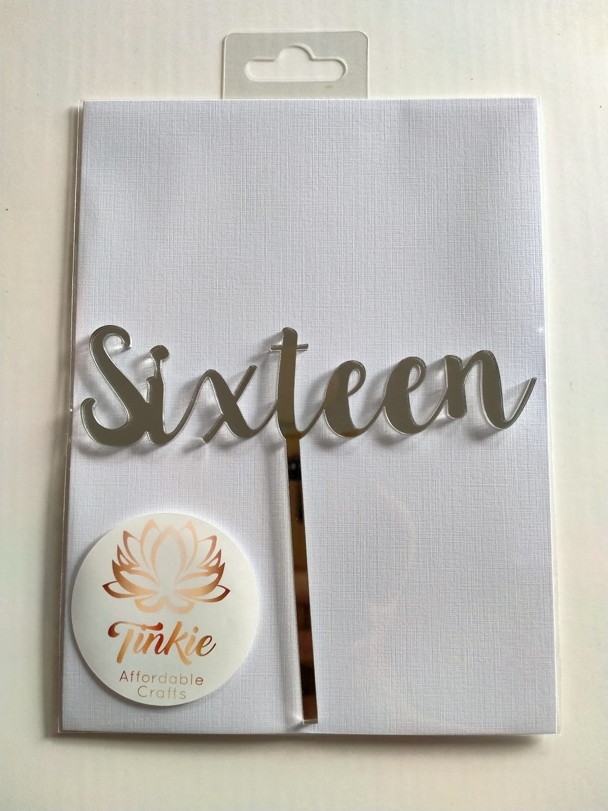 Sixteen cake topper