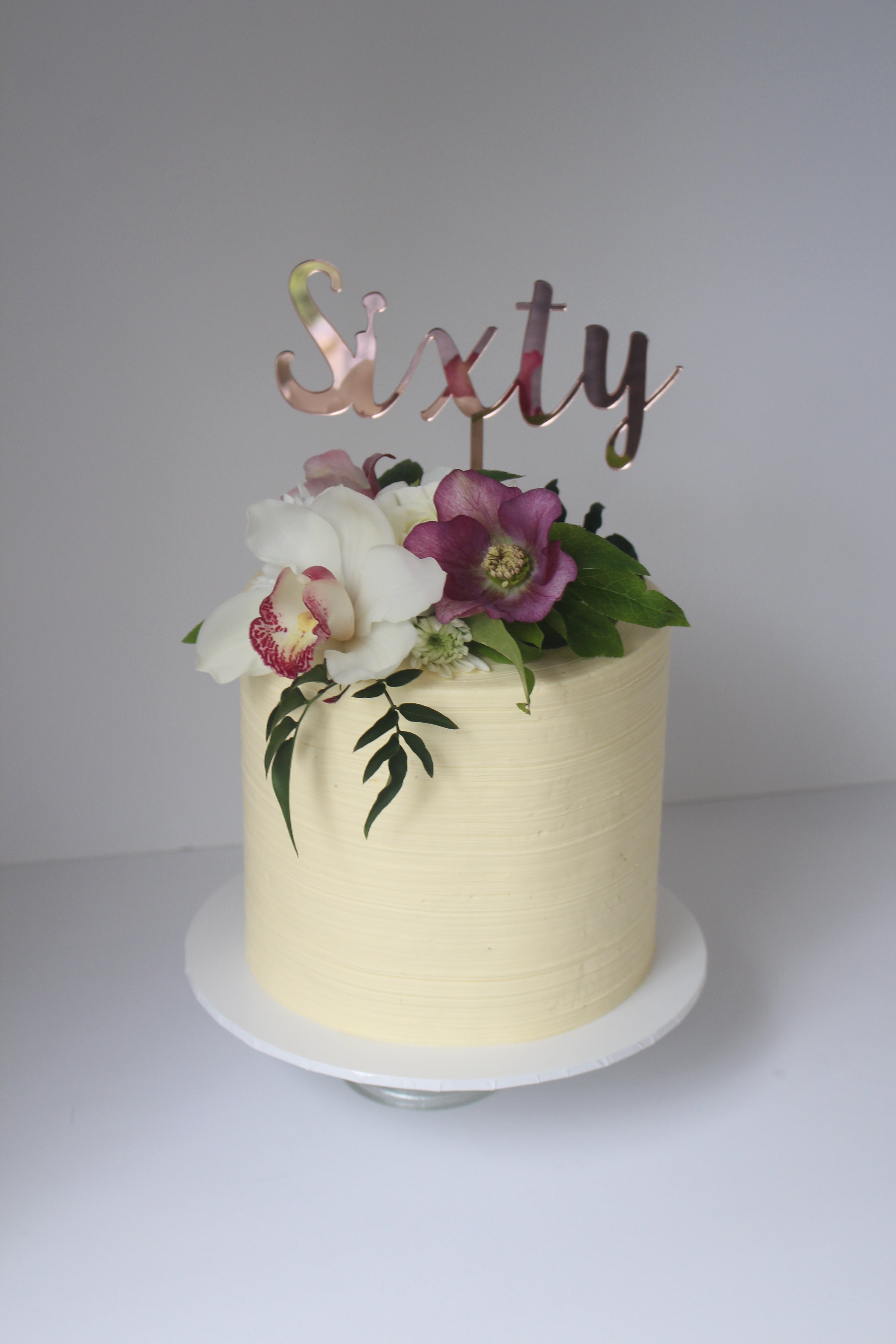 Sixty cake topper