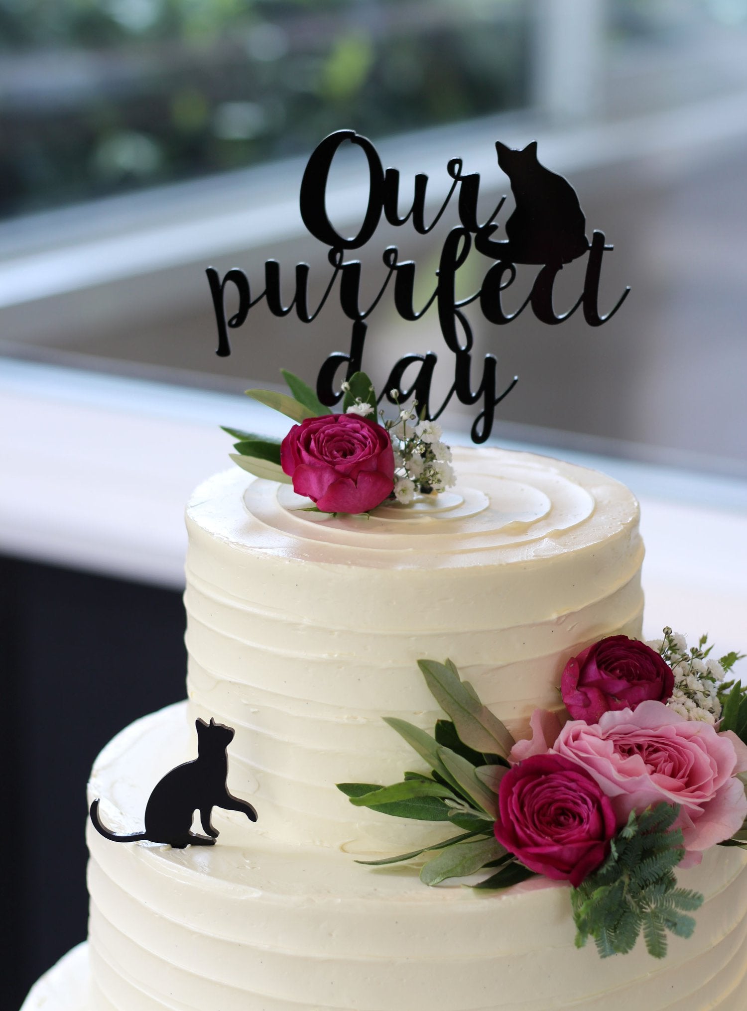 Our purrfect Day cake topper